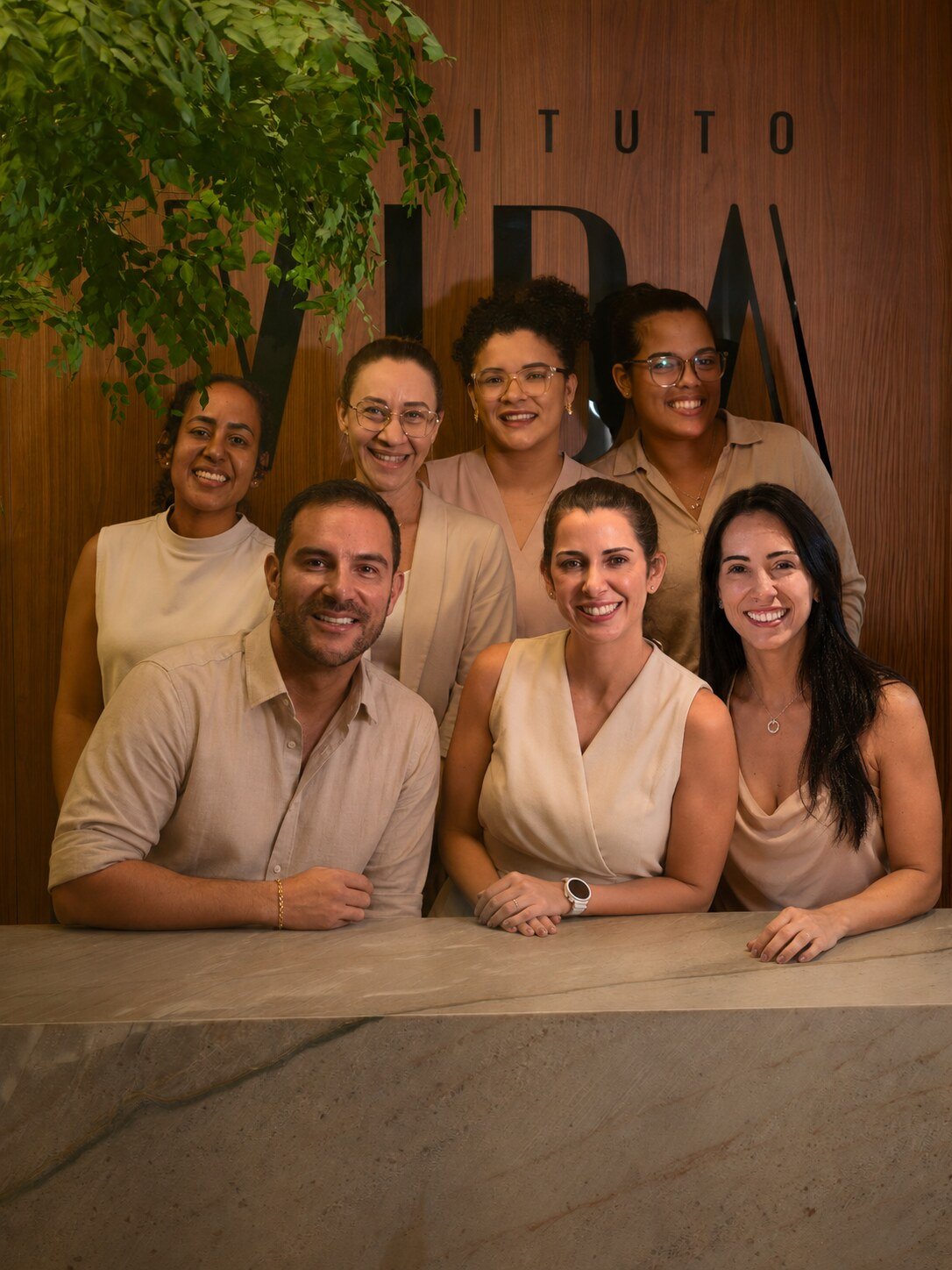 Dr. José Ribeiro, Dra. Eduarda Penna e equipe